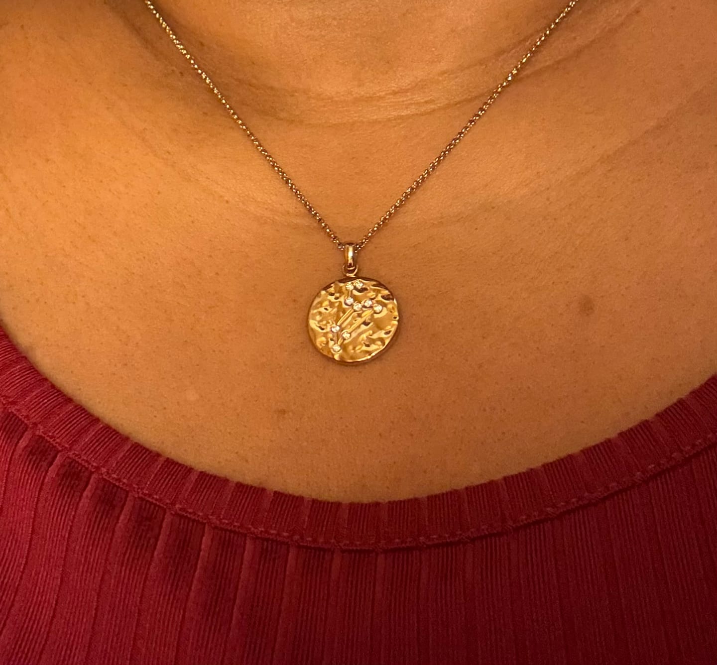 Customer photo review of Zodiac Necklace