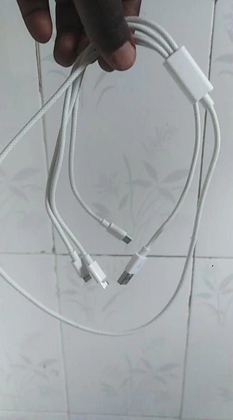 Customer photo review of 3In1 100W 6A Fast Charging Cable For iPhone Xiaomi Redmi POCO Oneplus OPPO Realme Micro USB Type-C Phone Charger USB Data Cable