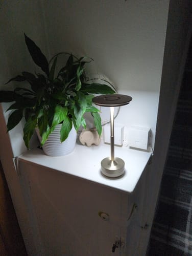 Customer photo review of Cordless Modern Aura Table Lamp - Cordless Table Lamp with Touch Control & Modern Nordic Design