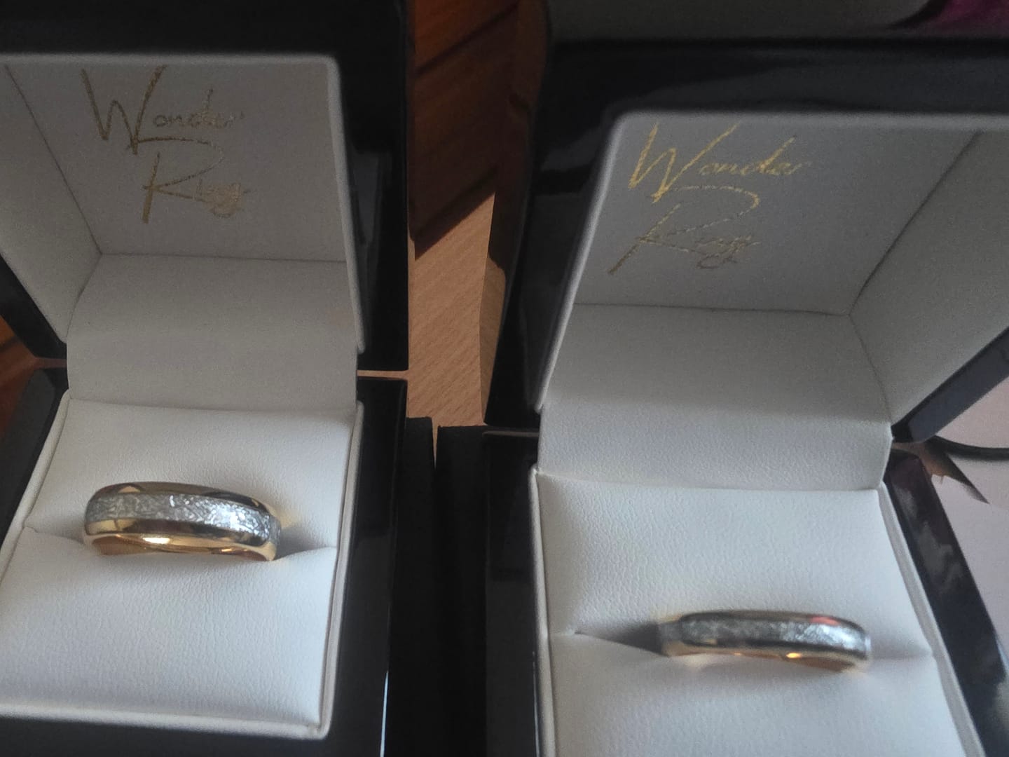 Customer photo review of The Golden Steel Wonder Ring Set
