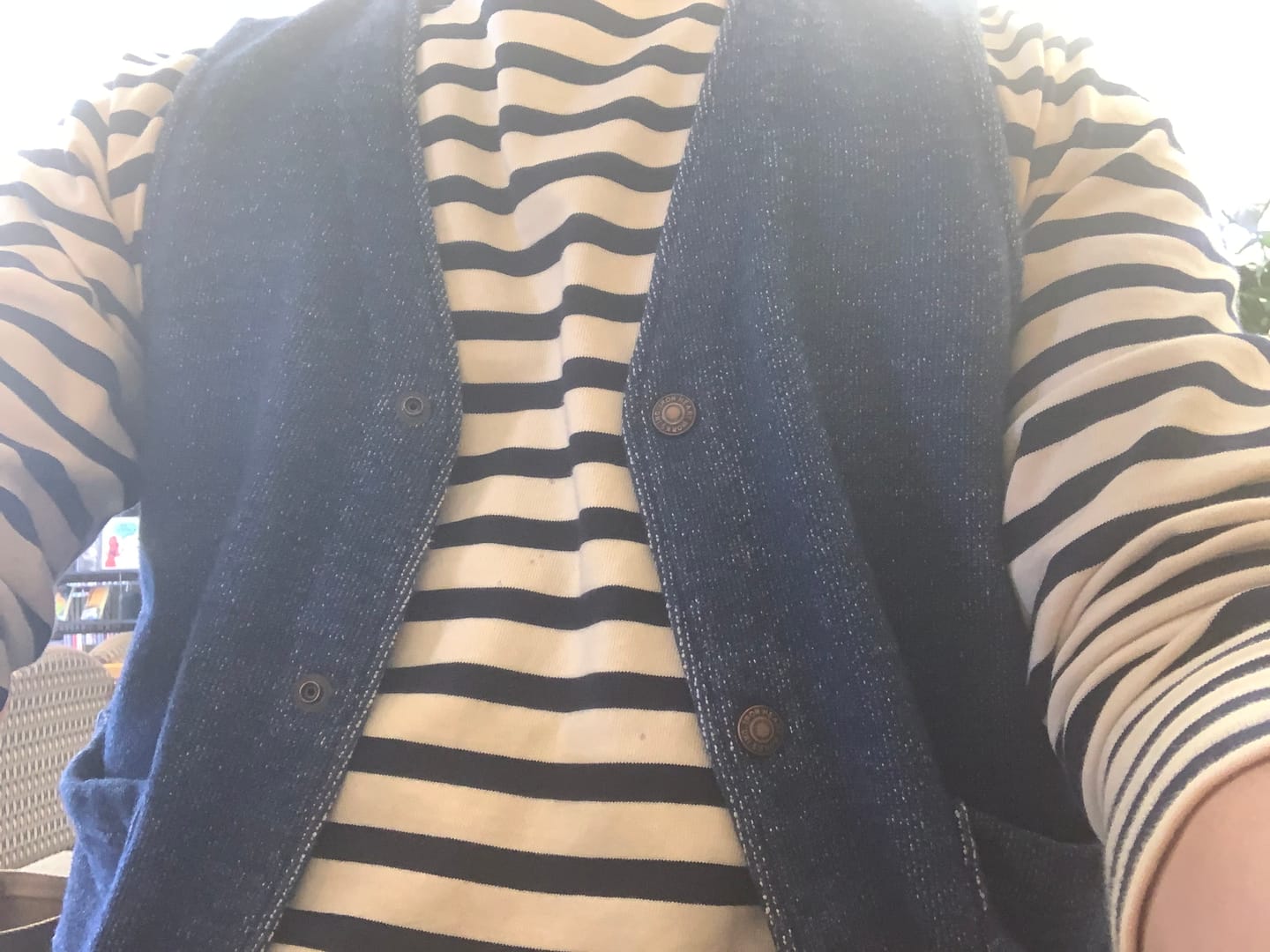 Customer photo review of Breton Stripe Long Sleeve T-Shirt