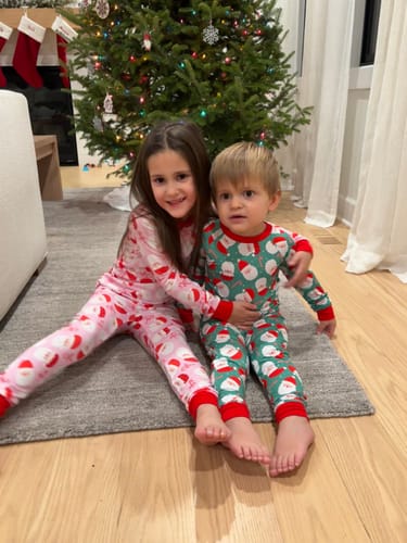 Customer photo review of Santa Squad Pink Two-Piece Pajamas