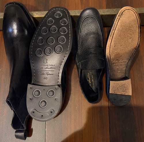 Customer photo review of Goodyear Welted - Chelsea Boot - Black