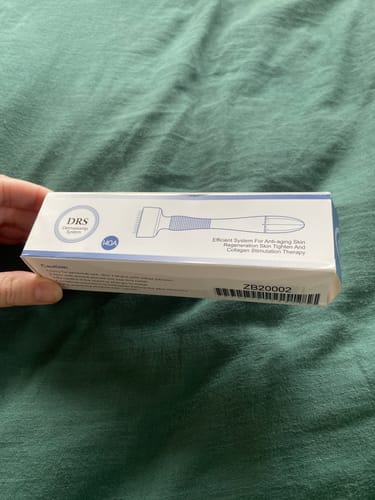 Customer photo review of Derma Stamp Micro Needling Skin Tool