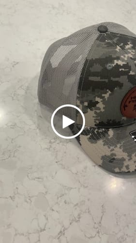 Customer video review of Custom Leather Patch Trucker Hat - Richardson 112P