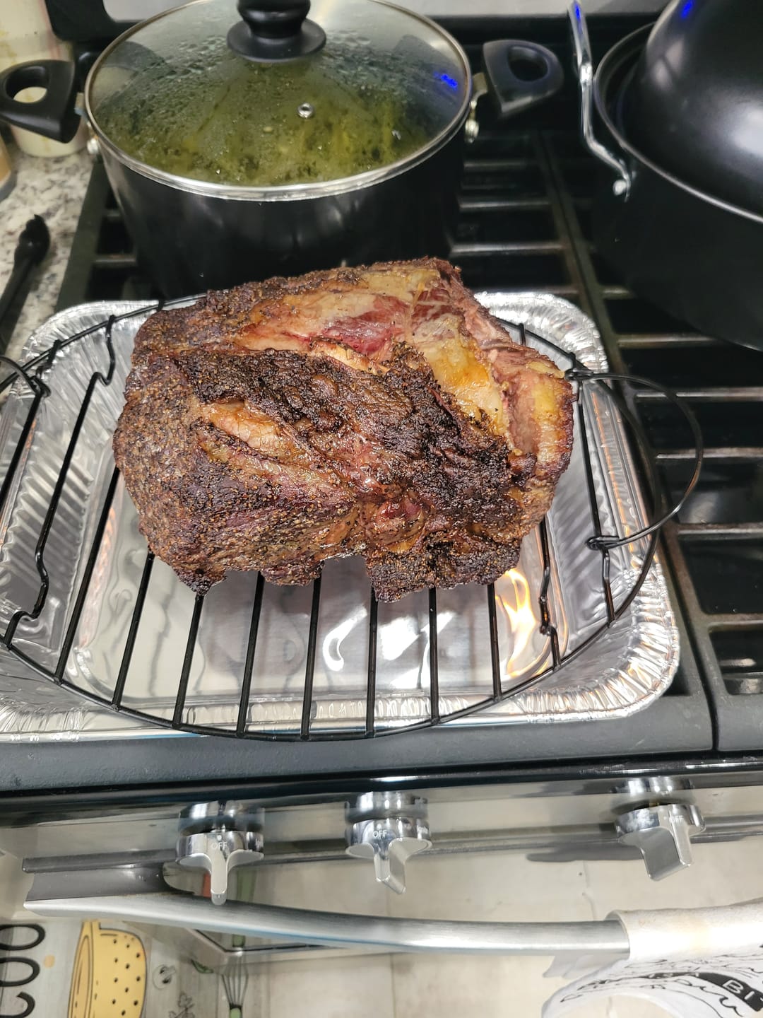 Customer photo review of Pre-Cooked Smoked Prime Rib