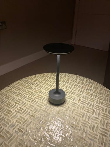 Customer photo review of Cordless Modern Aura Table Lamp - Cordless Table Lamp with Touch Control & Modern Nordic Design