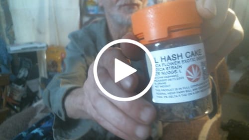 Customer video review of XL Hash Cake Exotic Indica THCa Flower 10g Jar 29%