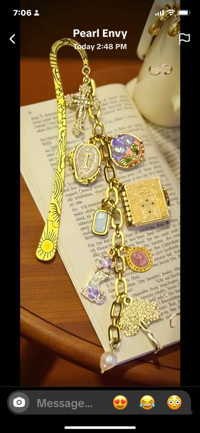 Customer photo review of Design Your Own Custom Charm Bookmark