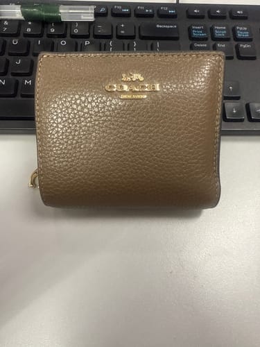 Customer photo review of Coach Snap Wallet In Dark Stone C2862