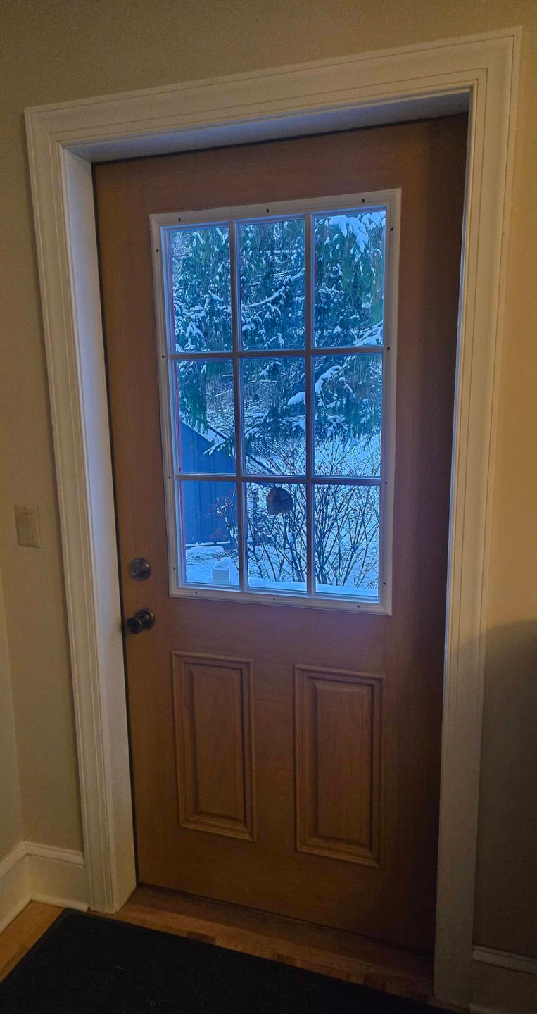 Customer photo review of 36" Pease Slide-On Fiberglass Door Sweep