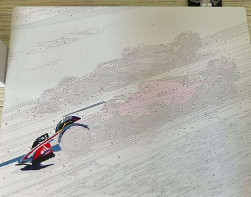 Customer photo review of Custom Landscape Paint By Numbers