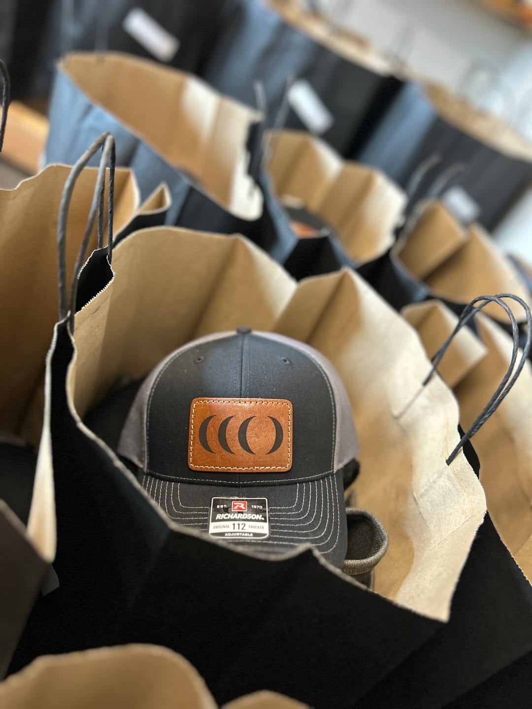 Customer photo review of Richardson 112 Custom Leather Patch Hat