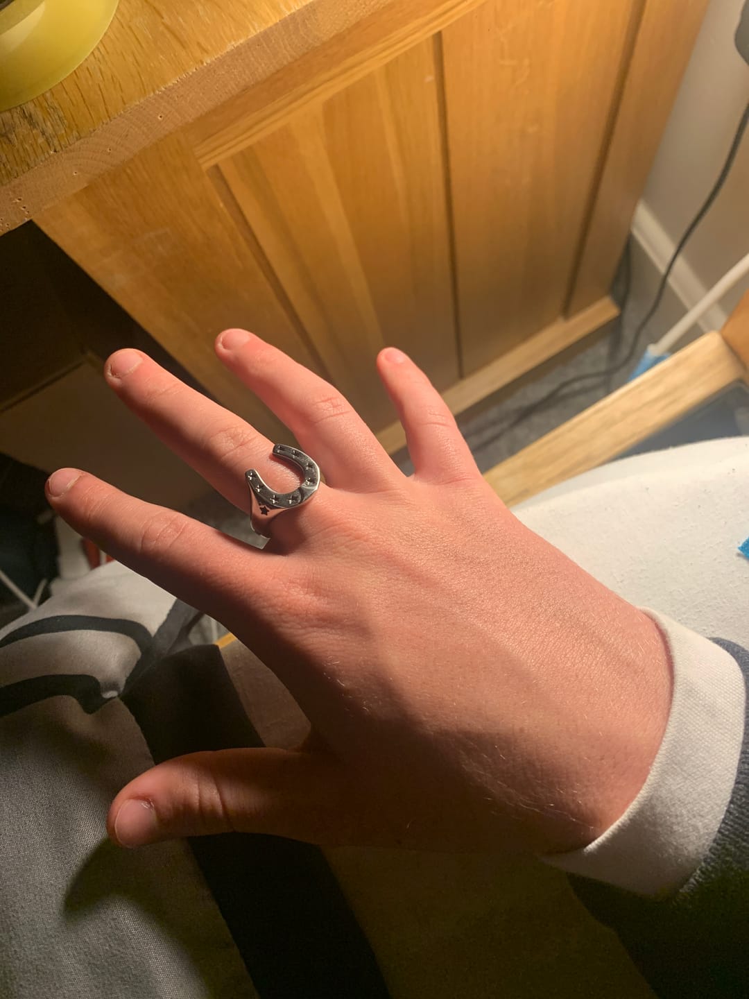 Customer photo review of Horse Shoe Ring