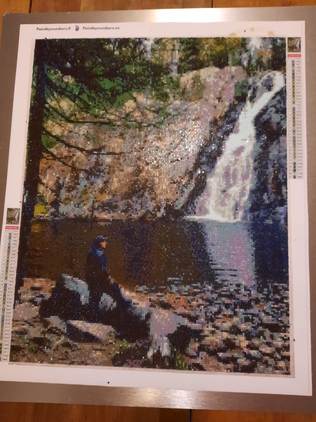 Customer photo review of Timanttimaalaus omalla kuvalla