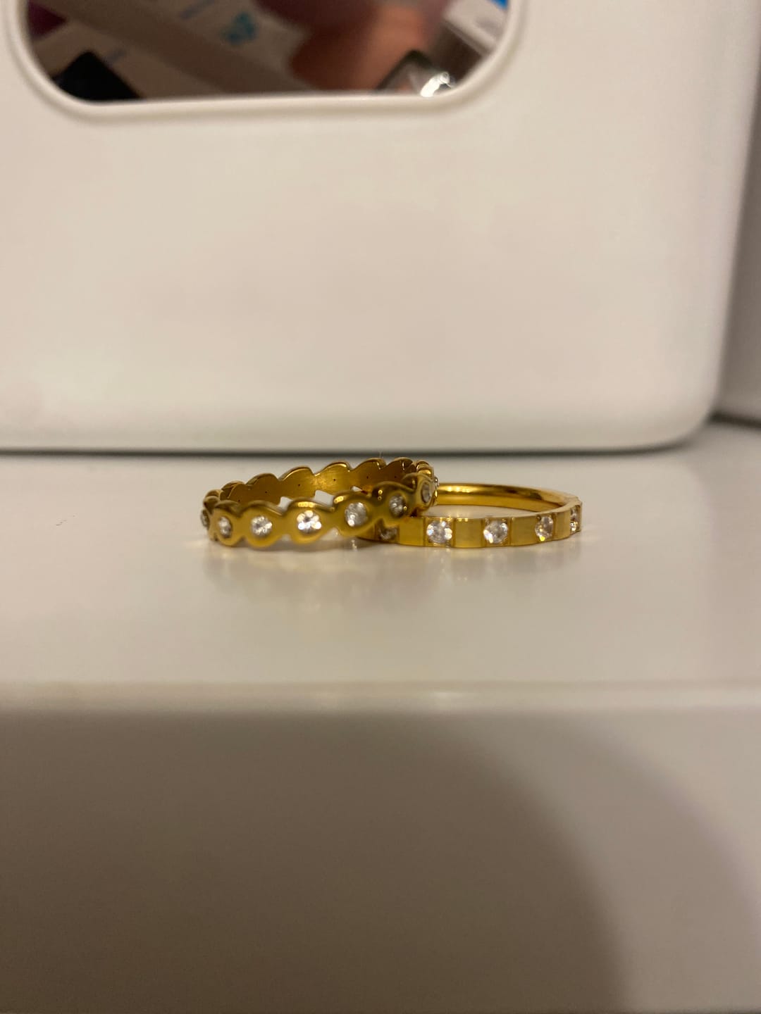 Customer photo review of Ring Fine Drop Diamond