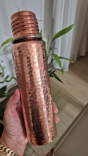 Customer photo review of Bakırhan® Kalaylı Saf Bakır Matara (750ml)