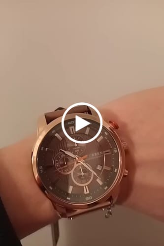 Customer video review of Curren Istanbul® orologio uomo pelle