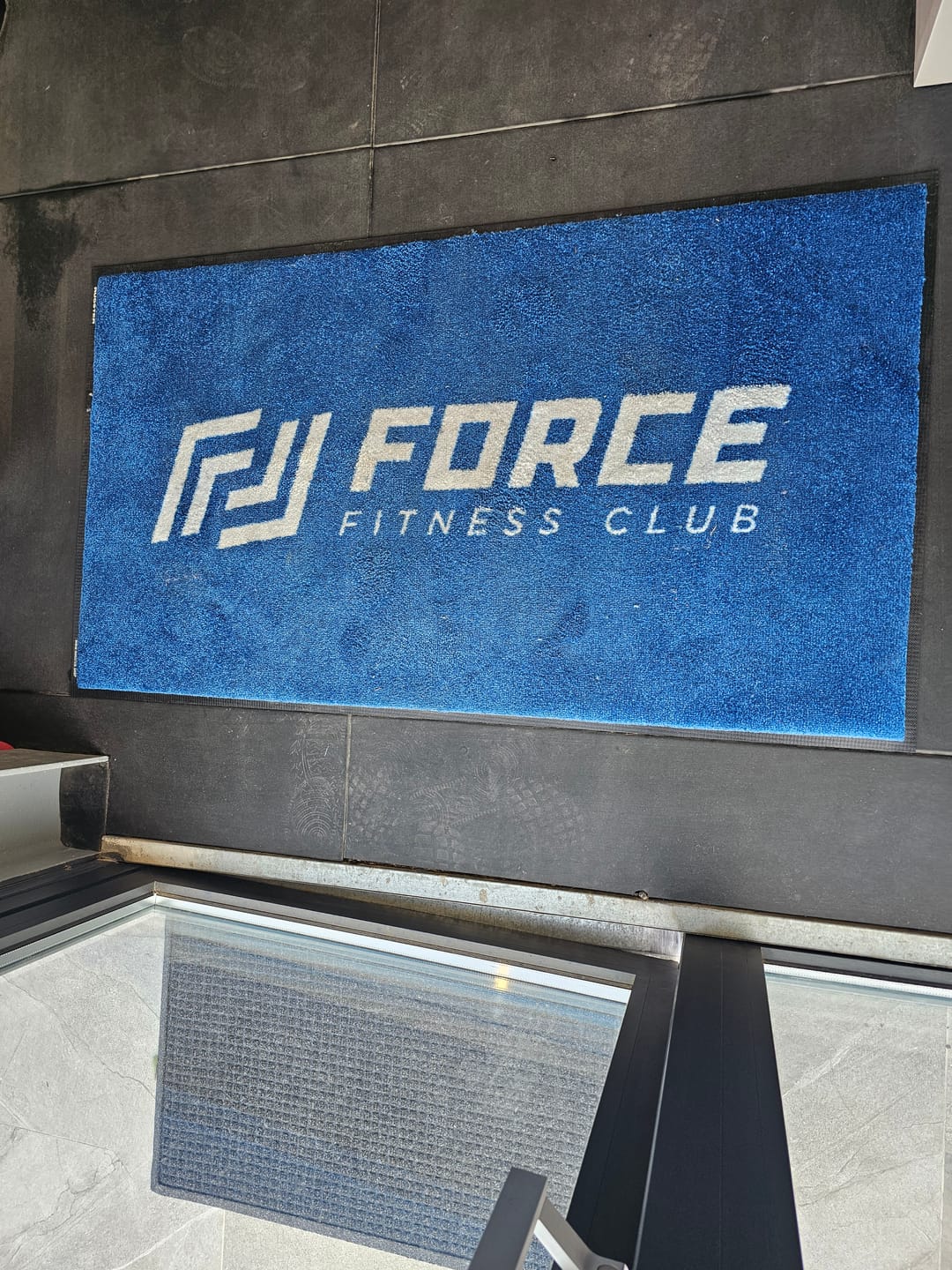 Customer photo review of Custom Indoor Logo Mat
