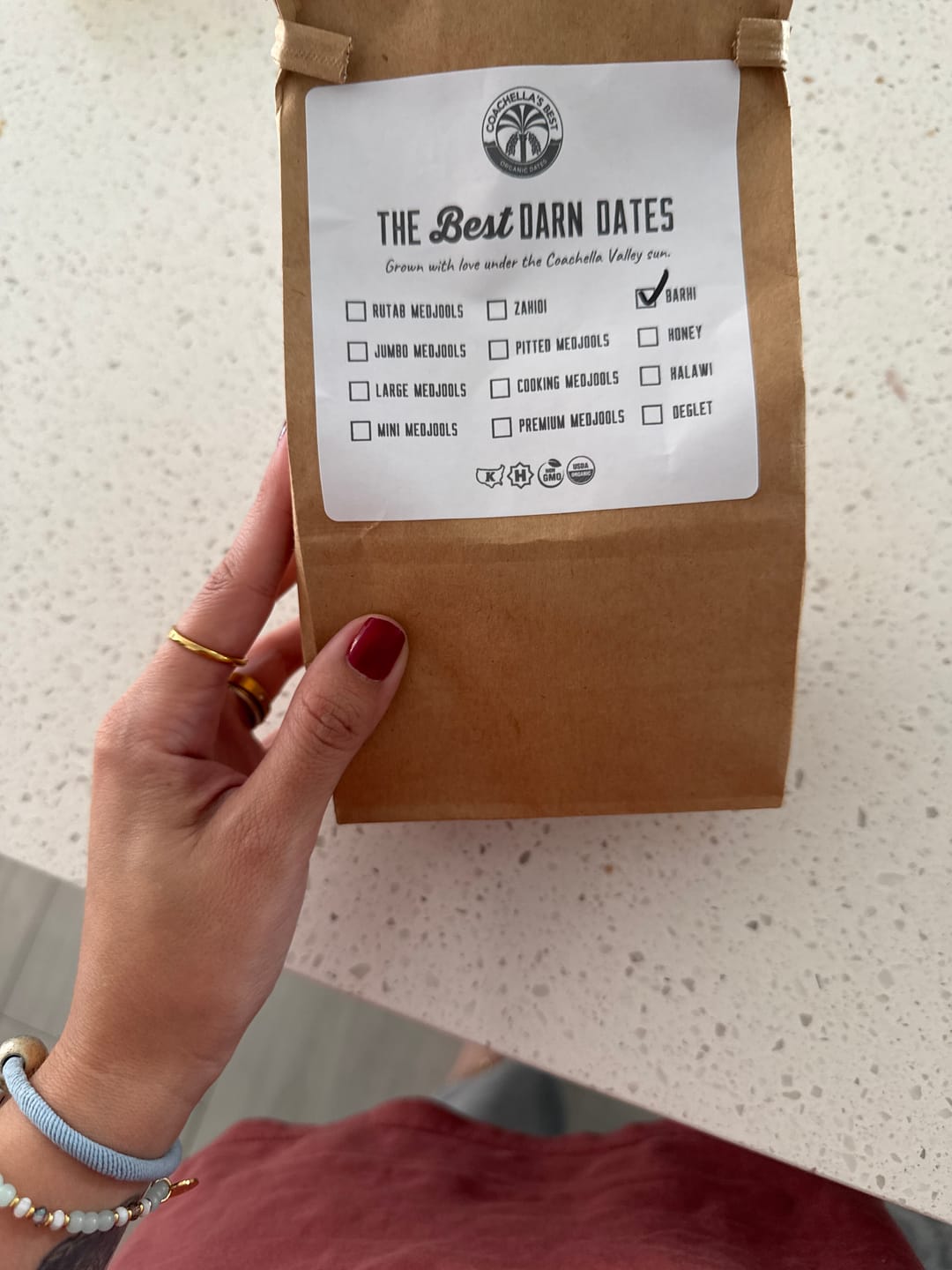 Customer photo review of Mix & Match Date Varieties Snack Packs