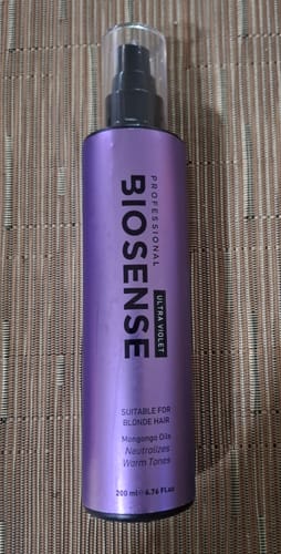 Customer photo review of Biosense Ultra Violet Spray 200ml - Brass Neutralizer for Blonde Hair