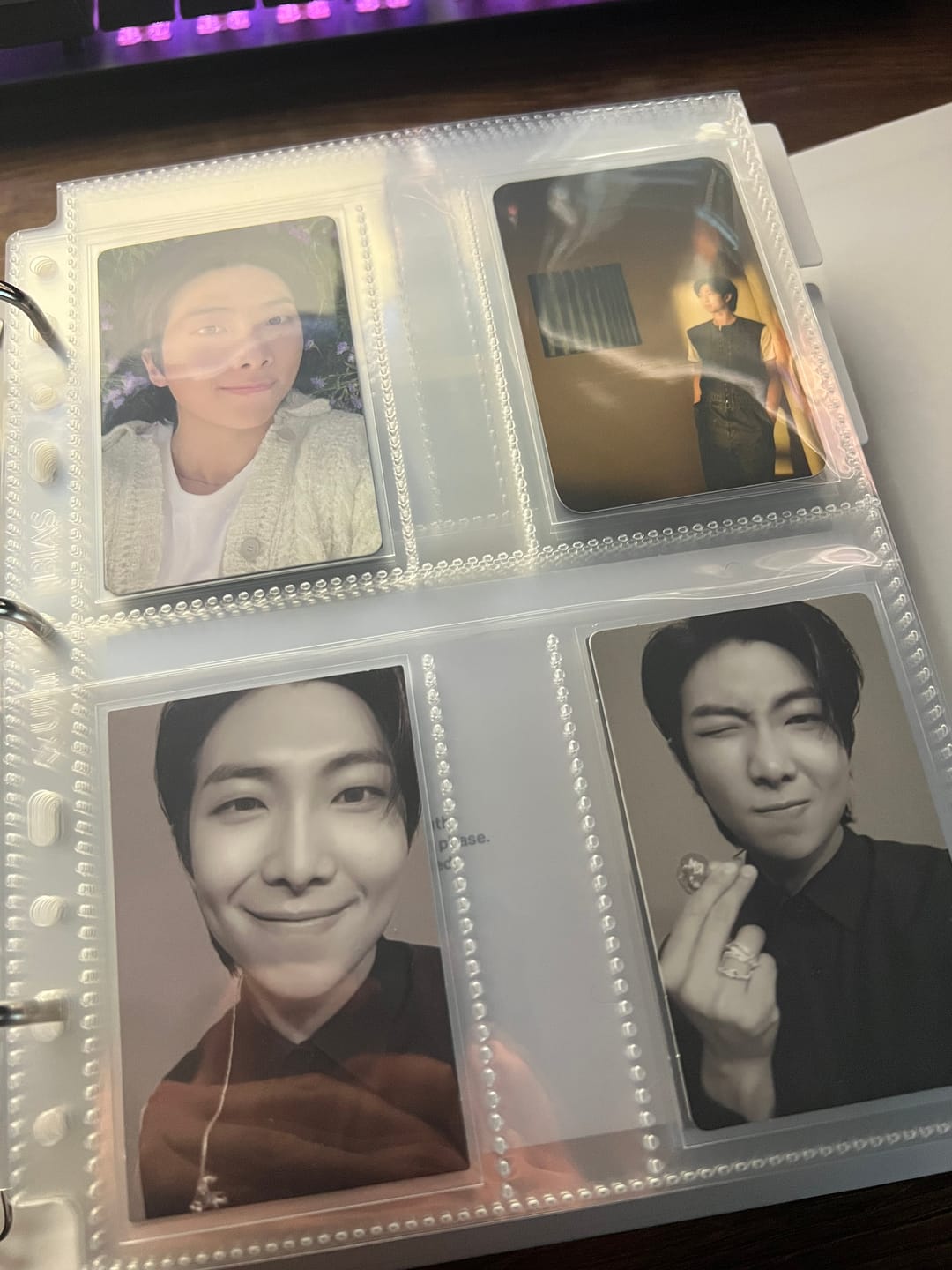 Customer photo review of Custom A5 4-Pocket Pages - Double Sleeve - Clear