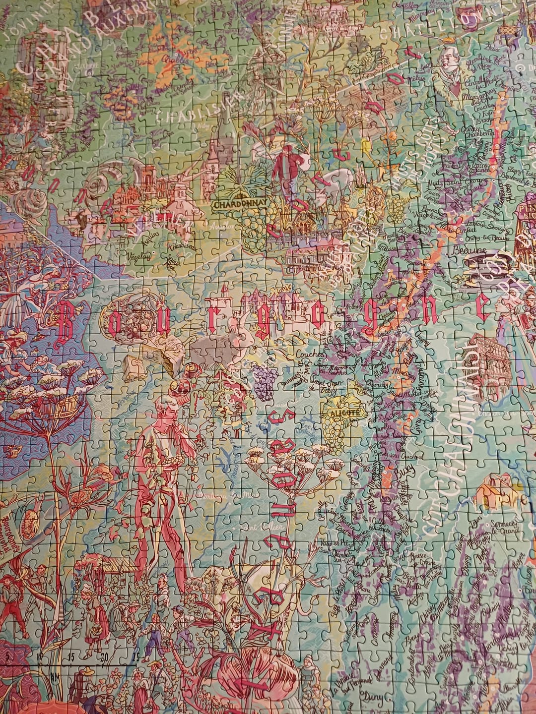 Customer photo review of Bourgogne Wine Puzzle