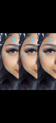 Customer photo review of Cashmere Volume Lash Extensions 0.03mm