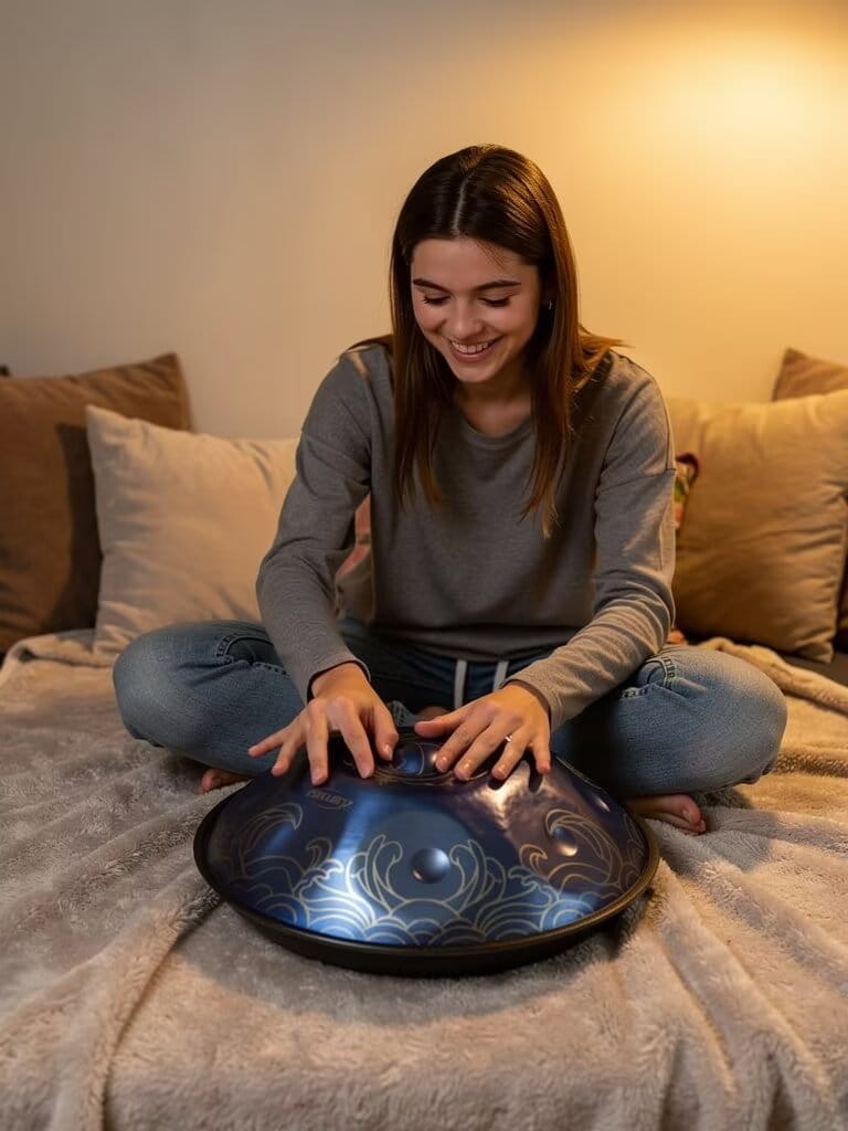 Customer photo review of Cosmoshandpan Handpan Drum - Dolwave | Handpan for Meditation & Yoga