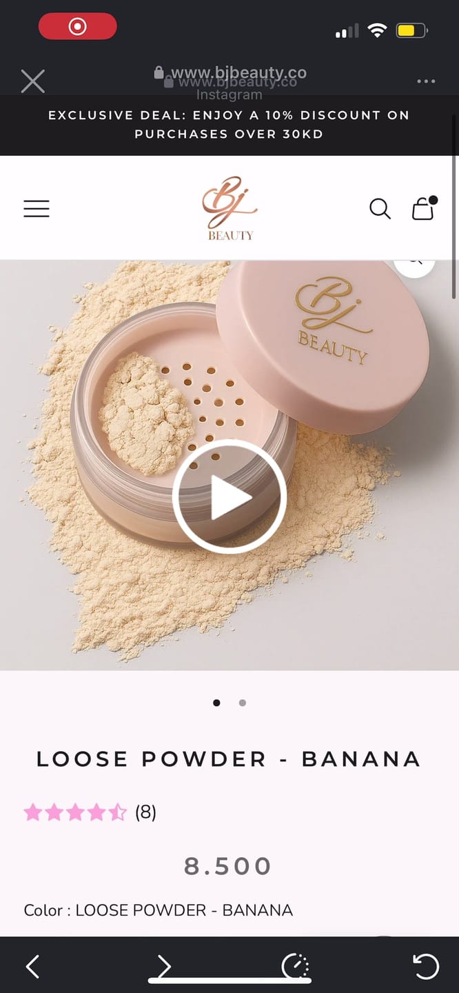 Customer video review of LOOSE POWDER - MIEL