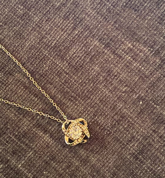 Customer photo review of [HOLIDAY BESTSELLER] To My Beautiful Daughter - No Rain No Flowers -Love Knot Necklace with Red Heart Rose Box