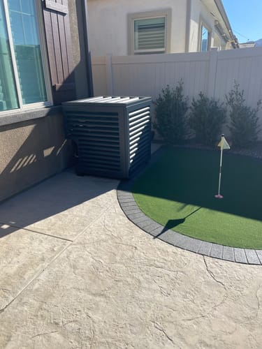 Customer photo review of Central AC Cover - Charcoal