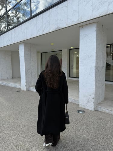 Customer photo review of LILY Full Wool Long Coat