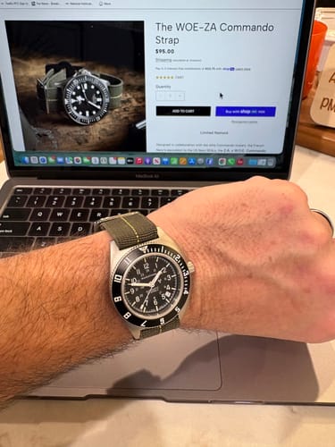 Customer photo review of The WOE-ZA Commando Strap