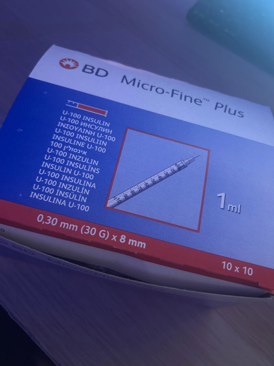 Customer photo review of BD Microfine 1ml Insulin Needle U100 30g x 8mm
