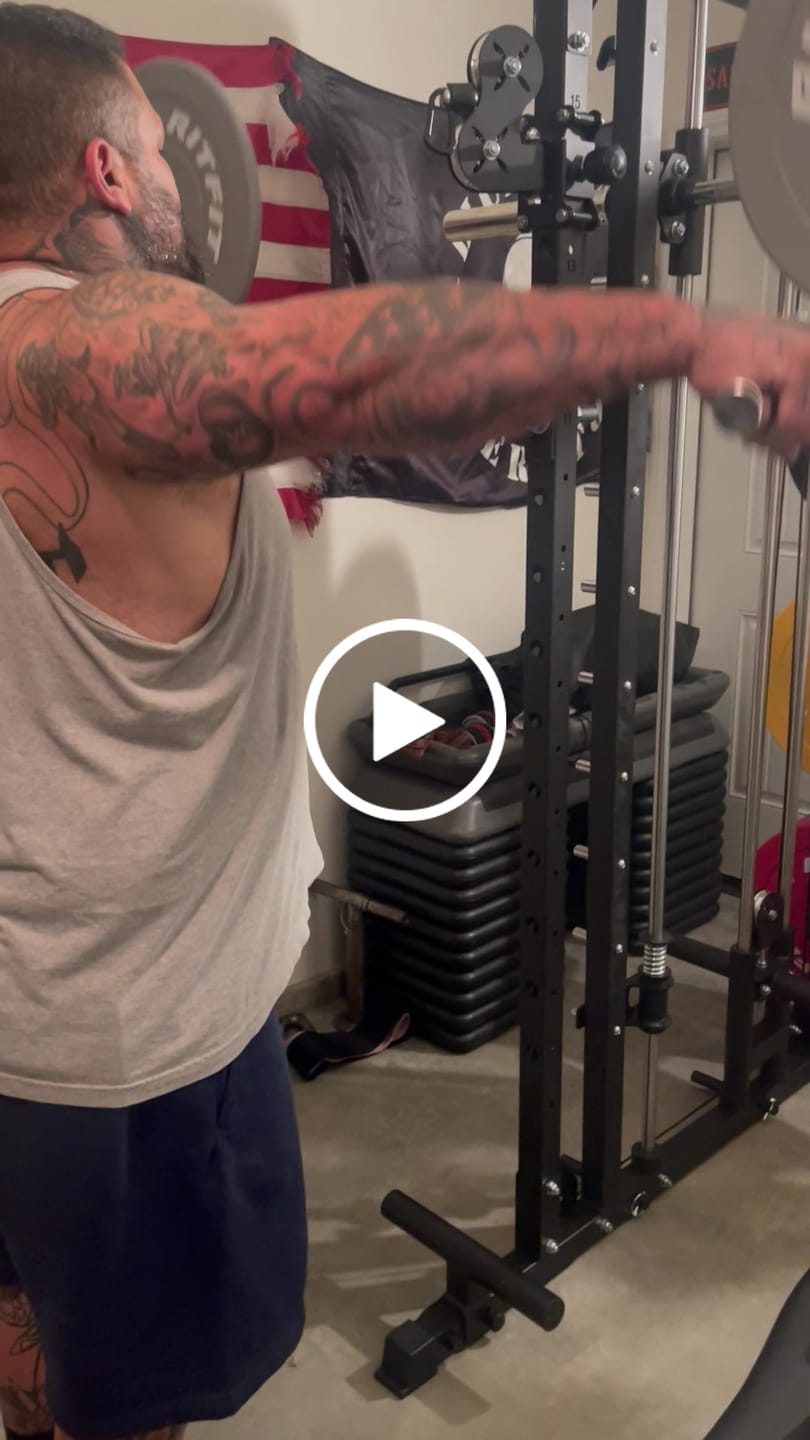 Customer video review of Revolt Lateral Raise Attachment