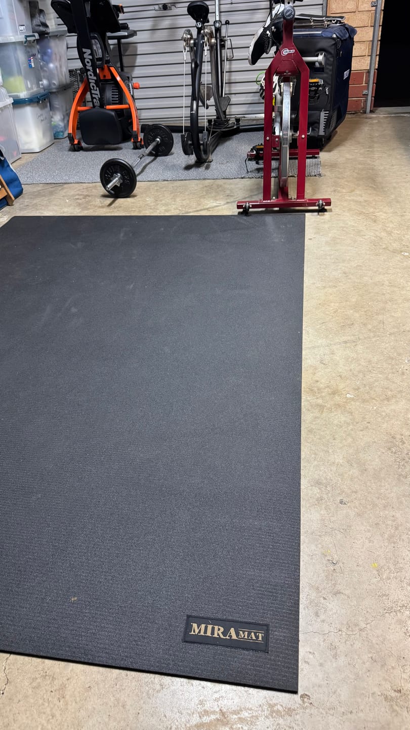 Customer photo review of Miramat® Mega - 214cm x 153cm - Very Large Exercise Mat - In Stock