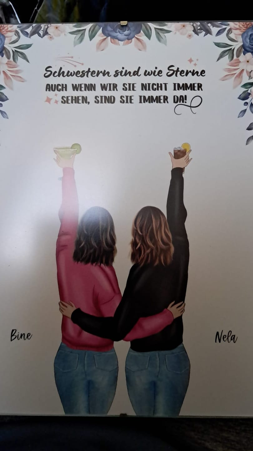 Customer photo review of Best Friends Forever - Personalisiertes Poster