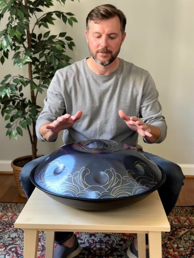 Customer photo review of Cosmoshandpan Handpan Drum - Dolwave | Handpan for Meditation & Yoga