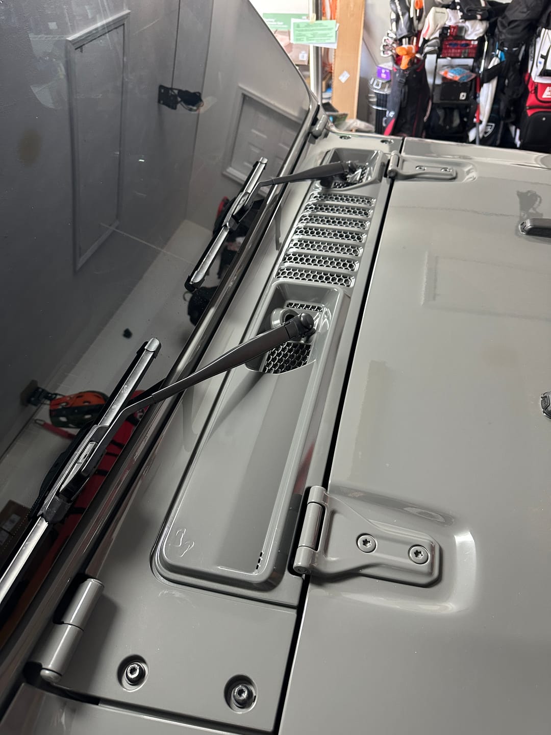 Customer photo review of OEM Cowl Wiper Panel Color Matched  JL JT 2018+  (14+Lead Time)