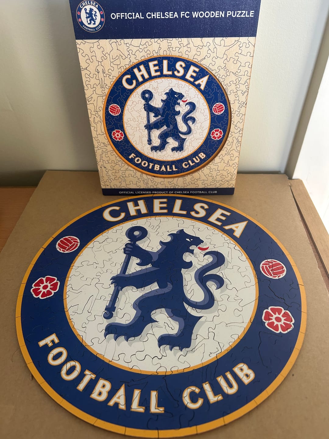 Customer photo review of Chelsea FC® Logo - Wooden Puzzle