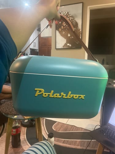 Customer photo review of Polarbox Retro Cooler Box 12L | 20L Marine Blue
