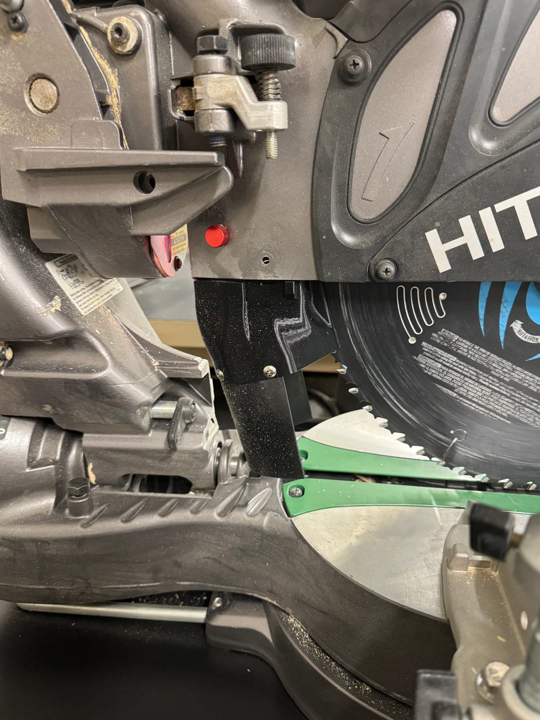Customer photo review of Metabo/Hitachi 12" Miter Saw Dust Collection Chute