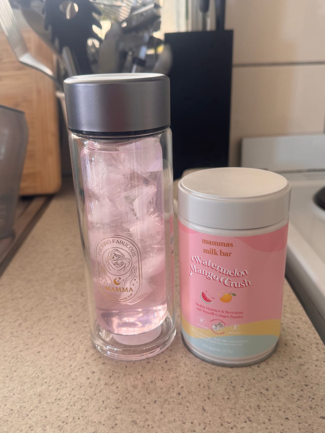 Customer photo review of 💧FREE Hydration & Protein Samples and Gratitude Chart with Orders Over $90!