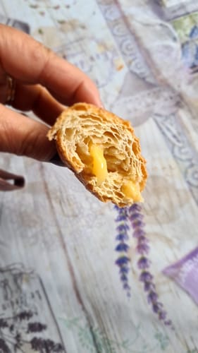 Customer photo review of 15 Cornetti proteici ripieni di crema pasticcera