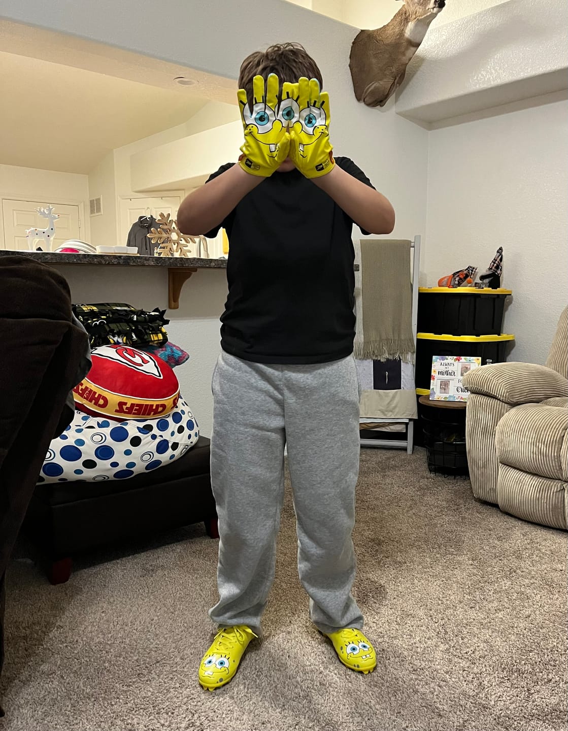 Customer photo review of SpongeBob Football Cleats - Quantum Speed 2.0 by Phenom Elite