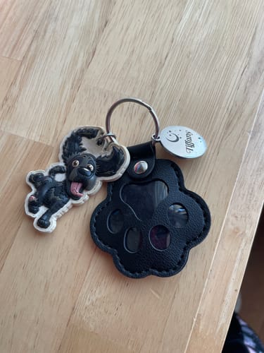 Customer photo review of FurEver With You – Pet Hair Keepsake Keyring