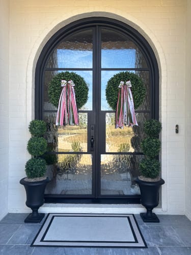 Customer photo review of Holly and Ivy Wreath Ribbon