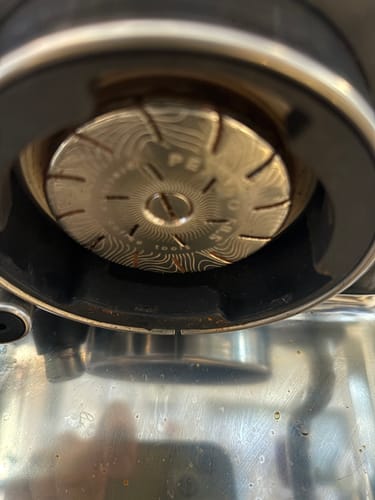 Customer photo review of High Diffusion Espresso Shower Screen - Breville