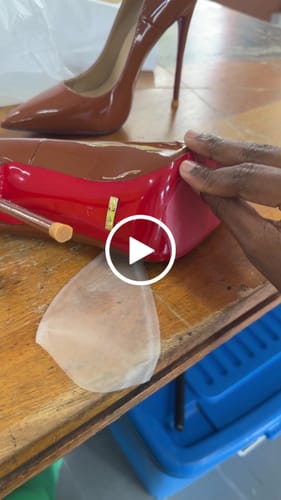 Customer video review of Tatianna Brown Red Bottom Heels